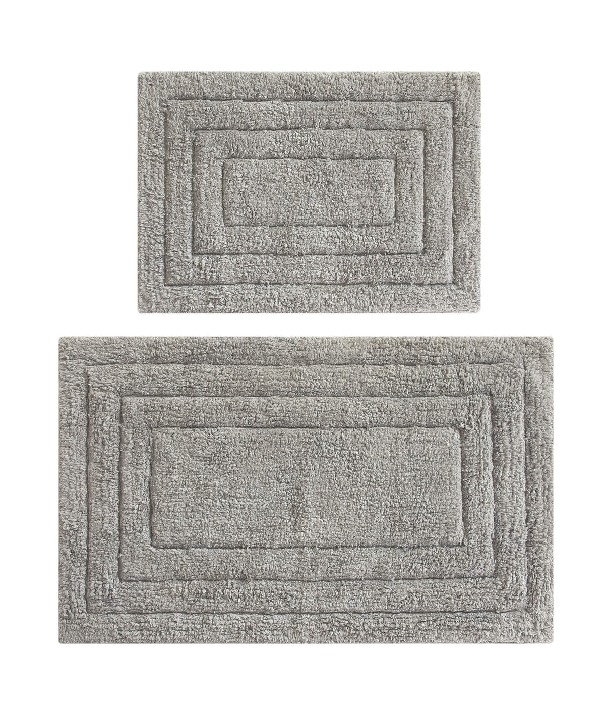 Chic-Home-Greyson 2 Piece Plush Cotton Bath Rug Set-