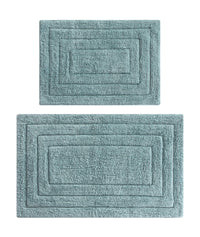 Chic-Home-Greyson 2 Piece Plush Cotton Bath Rug Set-