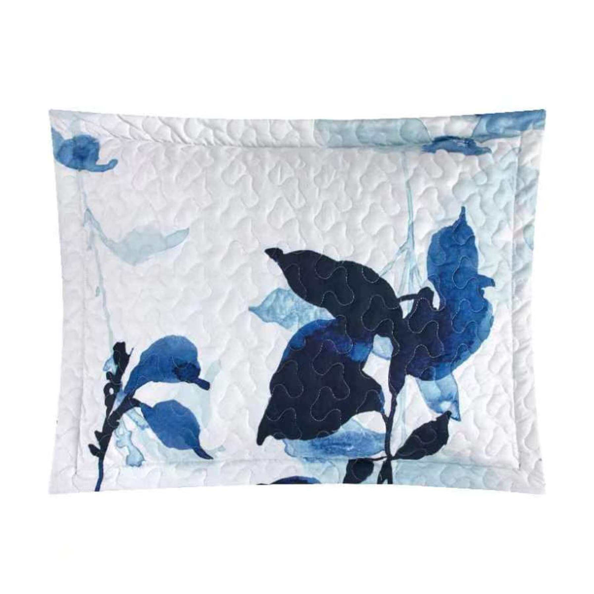 Chic Home Avery 3 Piece Watercolor Floral Quilt Set Blue