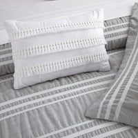 Chic-Home-Emma 8 Piece Striped Seersucker Comforter Set-