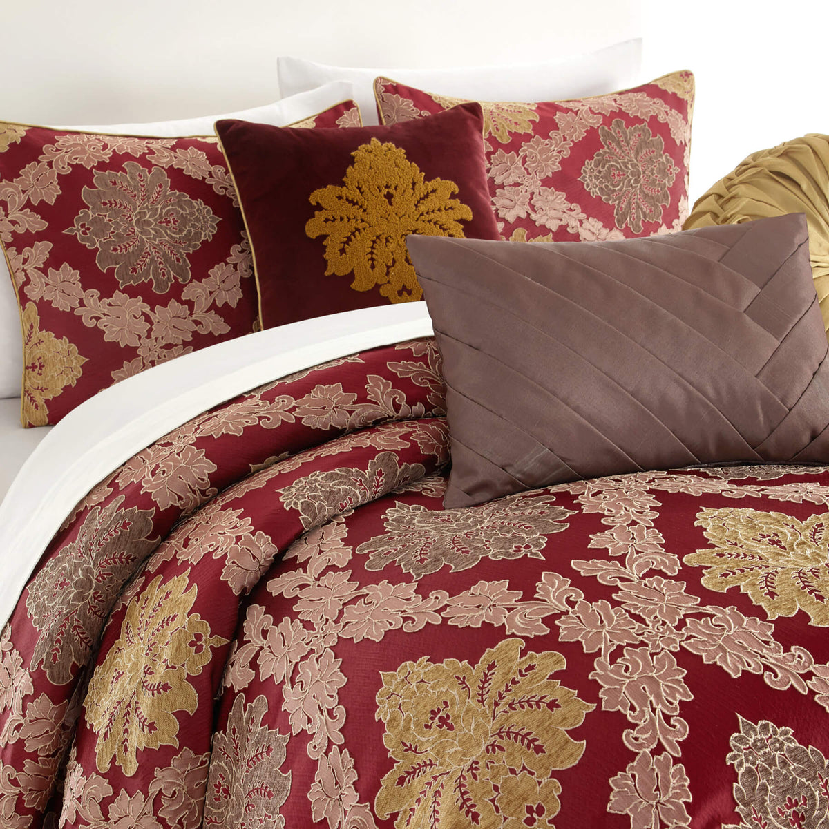 Chic Home Greta 6 Piece Chenille Medallion Comforter Set-