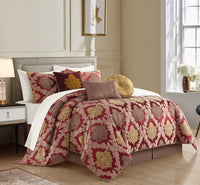 Chic Home Greta 6 Piece Chenille Medallion Comforter Set-