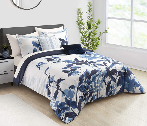 Chic Home Ione 5 Piece Watercolor Floral Comforter Set-