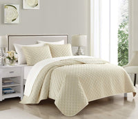 Chic Home Kehlani 7 Piece Dutch Velvet Quilt Set-