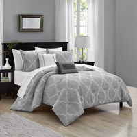 Chic-Home-Kenji 5 Piece Gauze Jacquard Comforter Set-