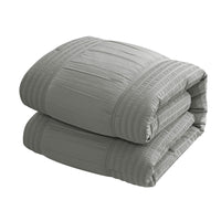 Chic Home Leona 5 Piece Pleated Seersucker Comforter Set-