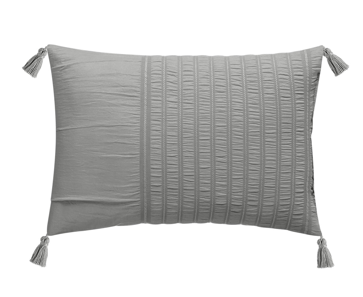 Chic Home Leona 9 Piece Pleated Seersucker Comforter Set-