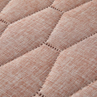 Chic Home Nyla 3 Piece Geometric Quilt Set Brick