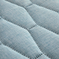 Chic Home Nyla 7 Piece Geometric Quilt Set Blue