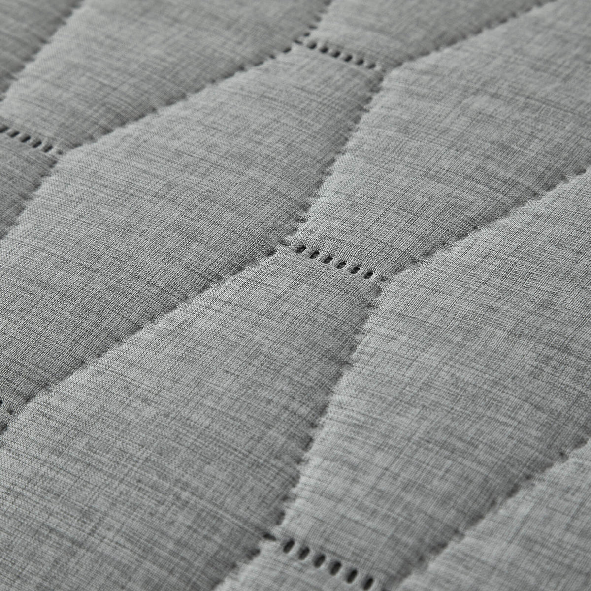 Chic Home Nyla 7 Piece Geometric Quilt Set Grey