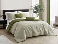Chic-Home-Willa 9 Piece Waffle Texture Comforter Set-