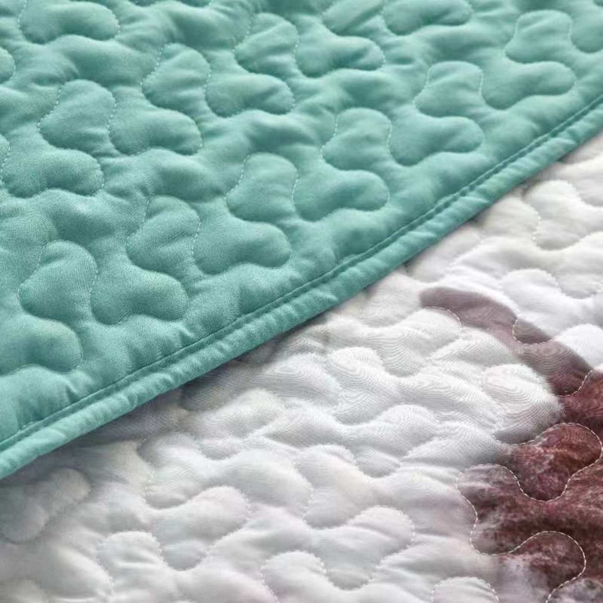 Chic Home Zariah 3 Piece Watercolor Floral Quilt Set Multi-color