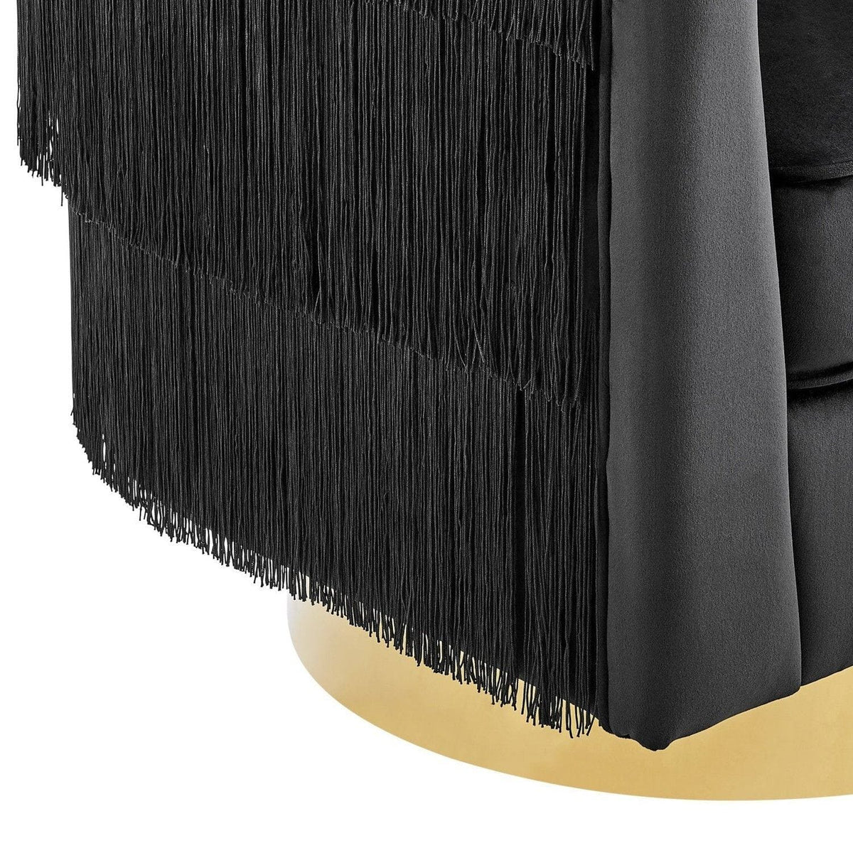 Iconic Home Alani Velvet Swivel Base Accent Chair