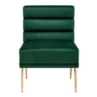 Iconic Home Cali Velvet Slipper Accent Chair