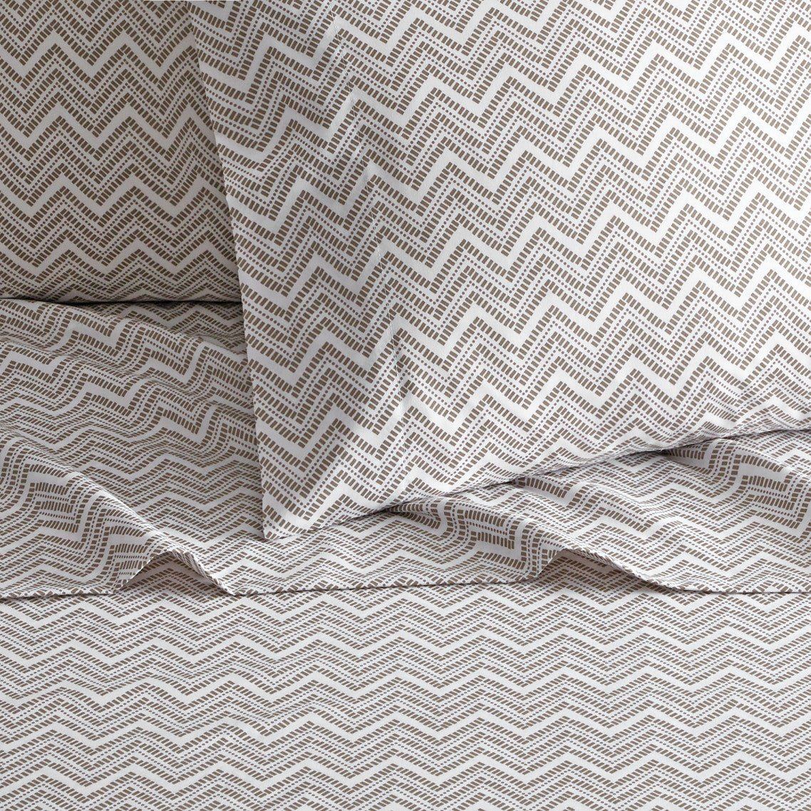 Chic Home Alaina 4 Piece Chevron Design Sheet Set