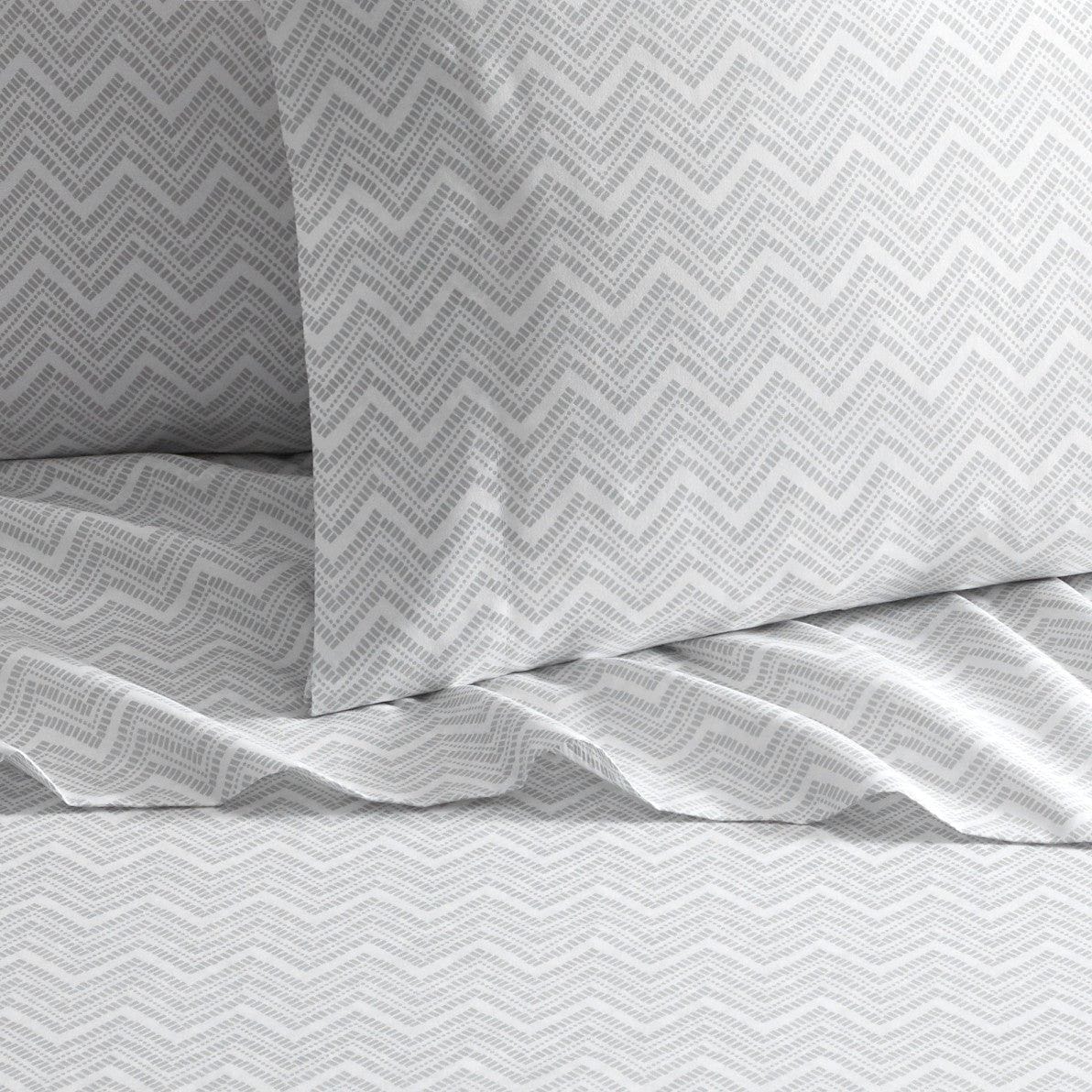 Chic Home Alaina 4 Piece Chevron Design Sheet Set
