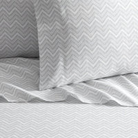 Chic Home Alaina 4 Piece Chevron Design Sheet Set