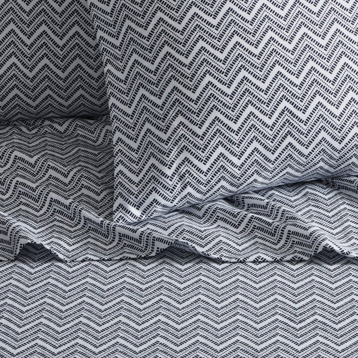 Chic Home Alaina 4 Piece Chevron Design Sheet Set