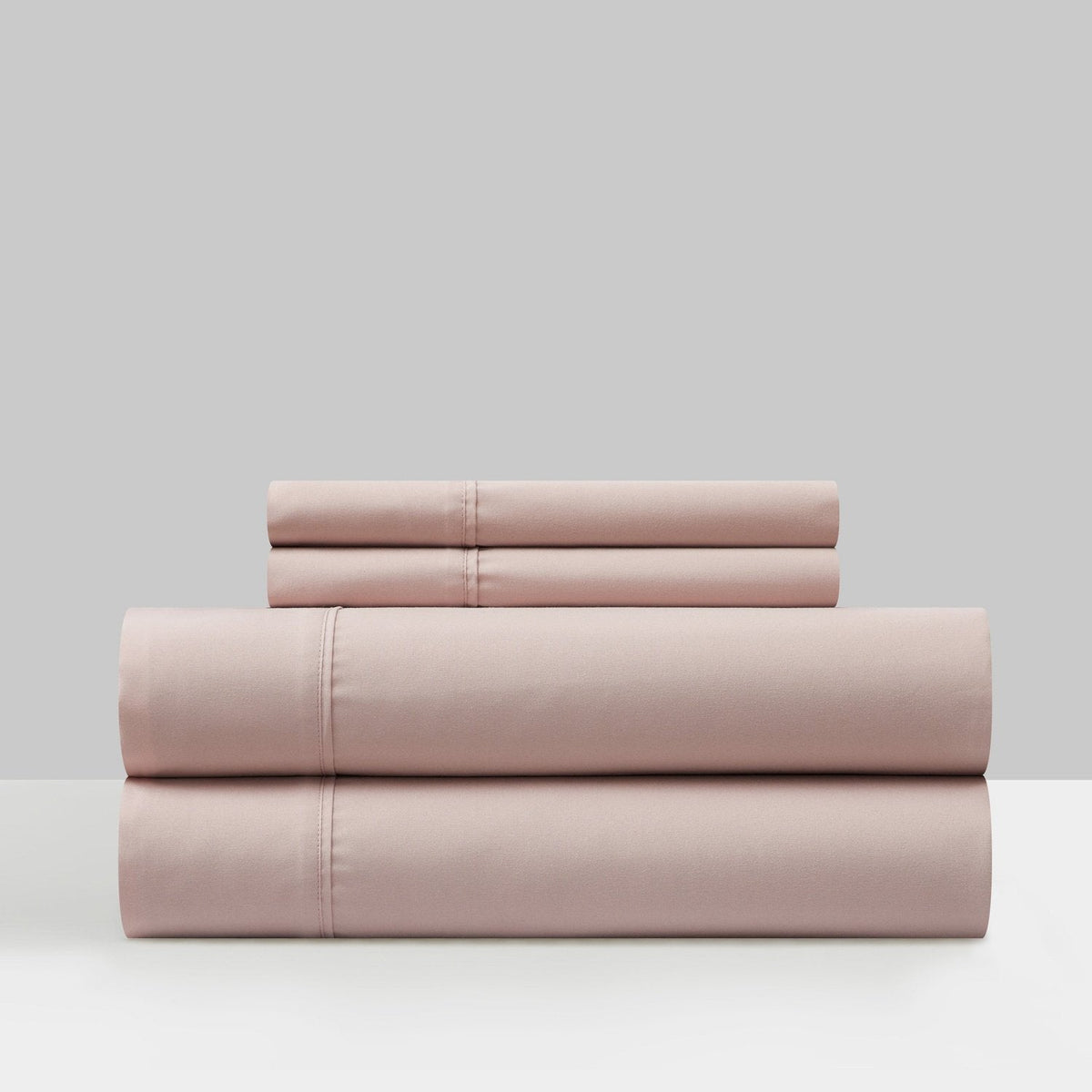 Chic Home Ashton 4 Piece Piping Flange Edge Sheet Set Rose