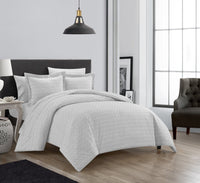 Chic Home Blaine 7 Piece Chevron Duvet Cover Set