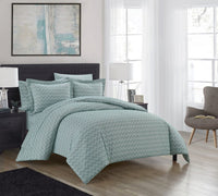 Chic Home Blaine 7 Piece Chevron Duvet Cover Set