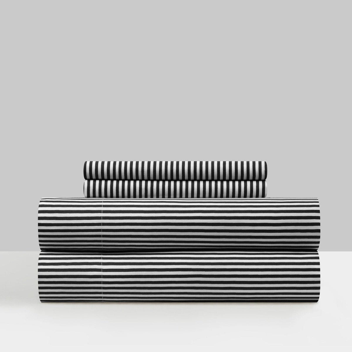 Chic Home Brooke 4 Piece Striped Sheet Set Charcoal