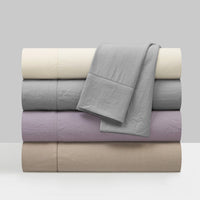 Chic Home Casey 4 Piece Washed Fabric Sheet Set