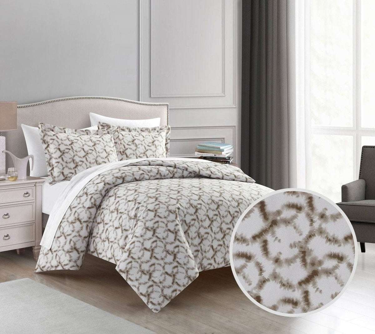 Chic Home Chrisley 3 Piece Watercolor Duvet Cover Set