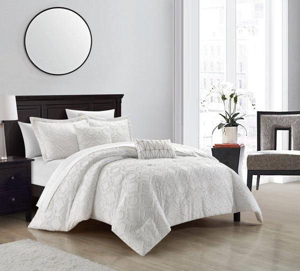 Chic Home Jane 5 Piece Jacquard Comforter Set