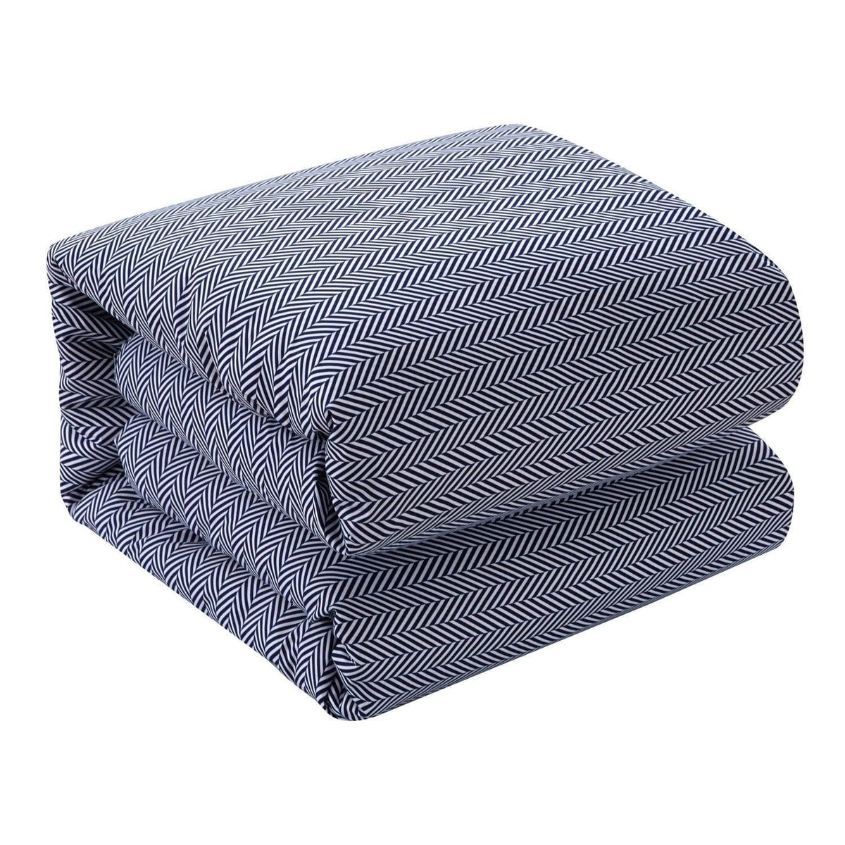 Chic Home Laurel 3 Piece Graphic Herringbone Print Duvet Cover Set