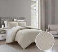 Chic Home Laurel 3 Piece Graphic Herringbone Print Duvet Cover Set