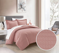 Chic Home Tyson 3 Piece Spotted Print Duvet Cover Set