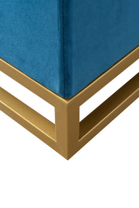 Iconic Home Adeline Velvet Storage Ottoman