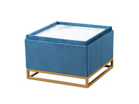 Iconic Home Adeline Velvet Storage Ottoman