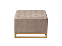 Iconic Home Adeline Velvet Storage Ottoman