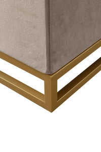 Iconic Home Adeline Velvet Storage Ottoman