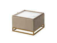 Iconic Home Adeline Velvet Storage Ottoman