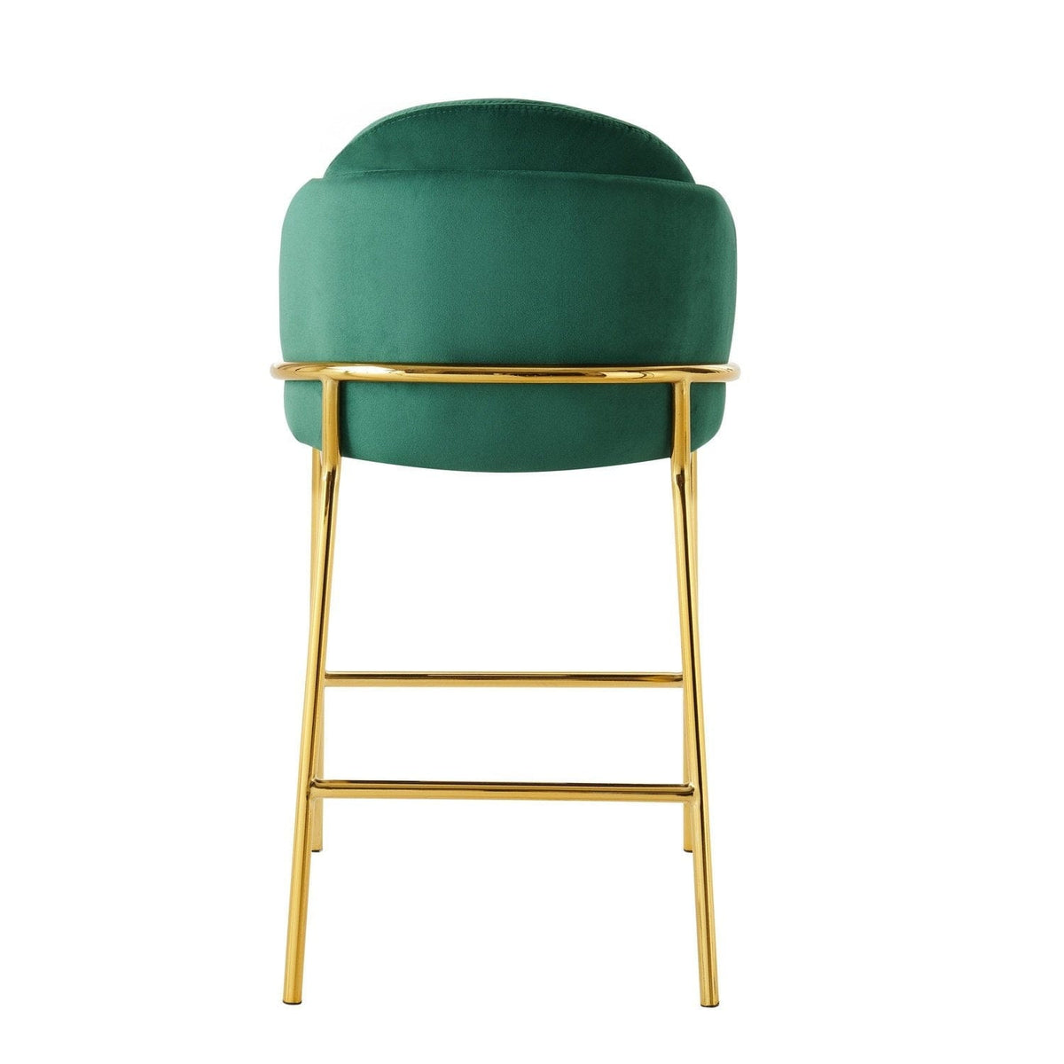 Iconic Home Anabel Velvet Counter Stool