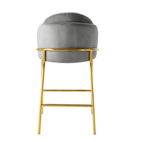 Iconic Home Anabel Velvet Counter Stool