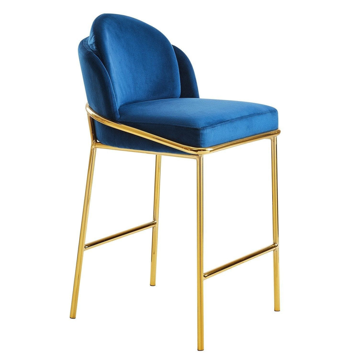 Iconic Home Anabel Velvet Counter Stool