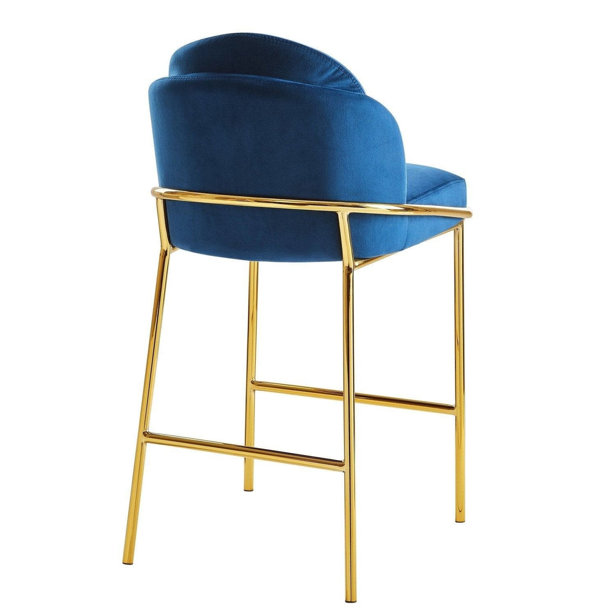 Iconic Home Anabel Velvet Counter Stool