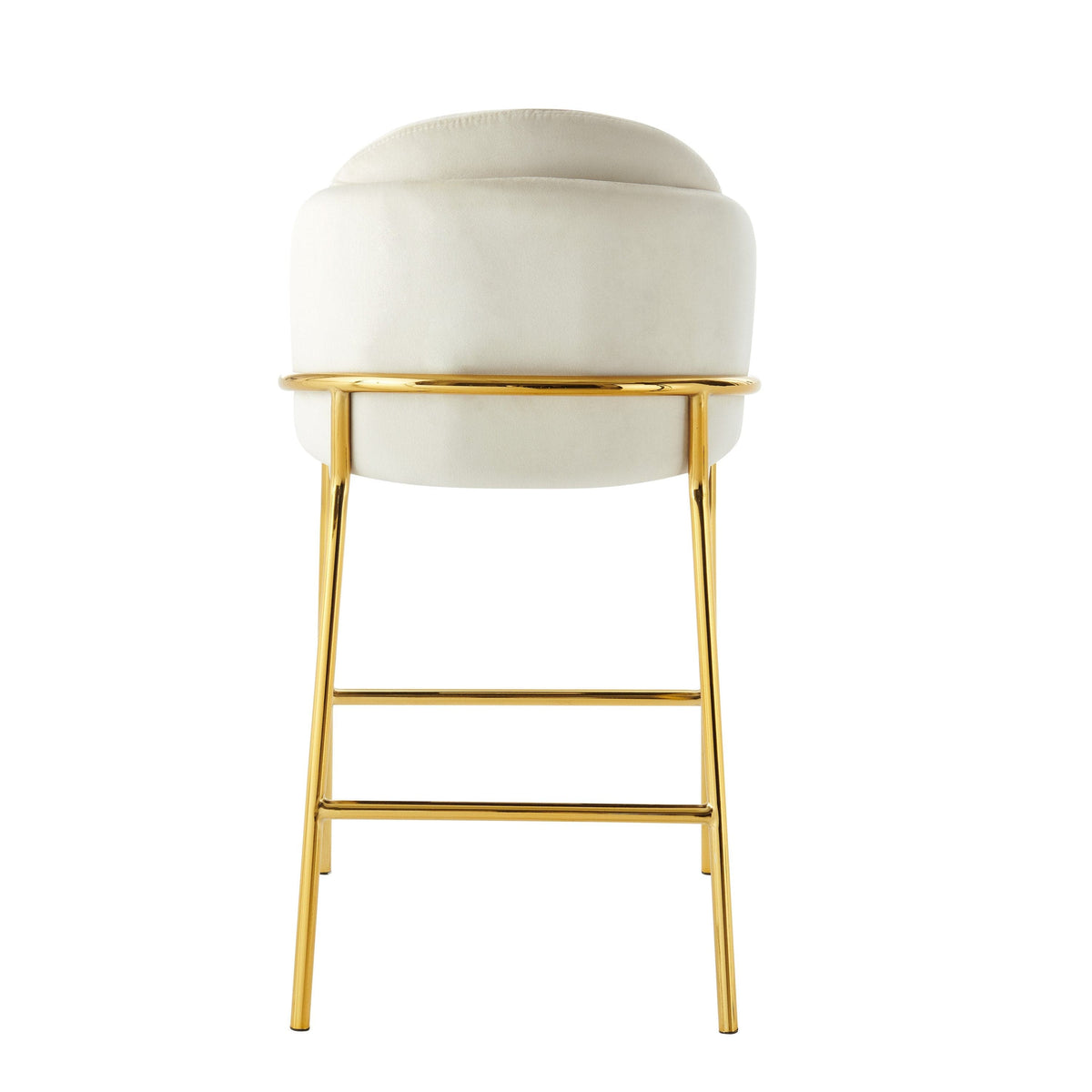 Iconic Home Anabel Velvet Counter Stool