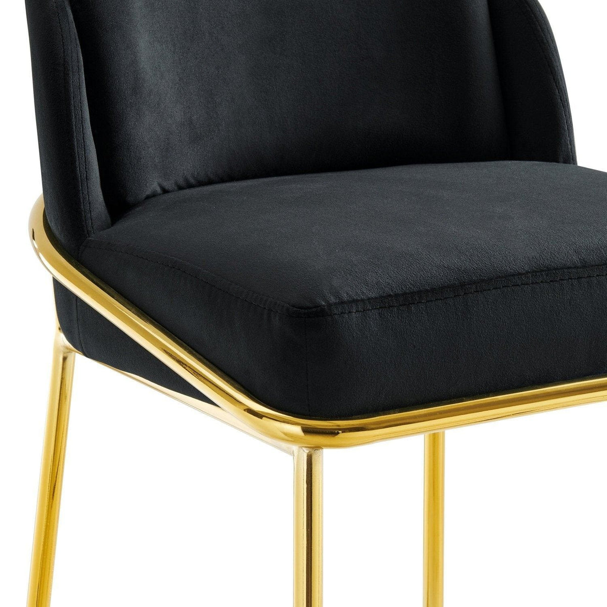 Iconic Home Anabel Velvet Counter Stool