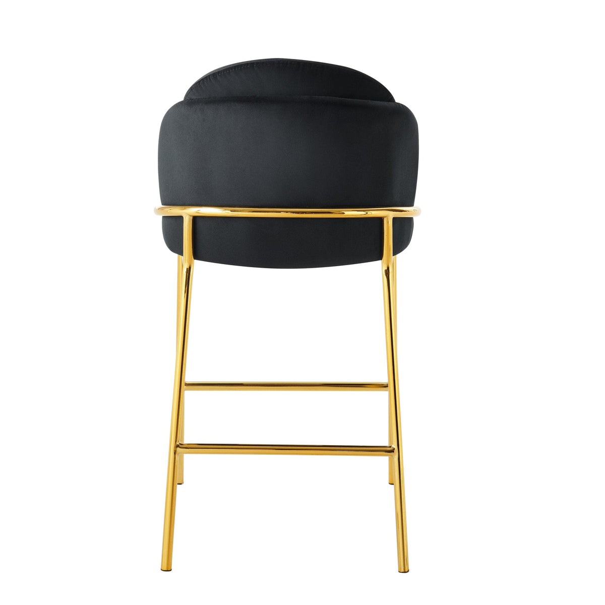 Iconic Home Anabel Velvet Counter Stool