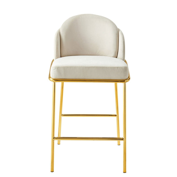 Iconic Home Anabel Velvet Counter Stool