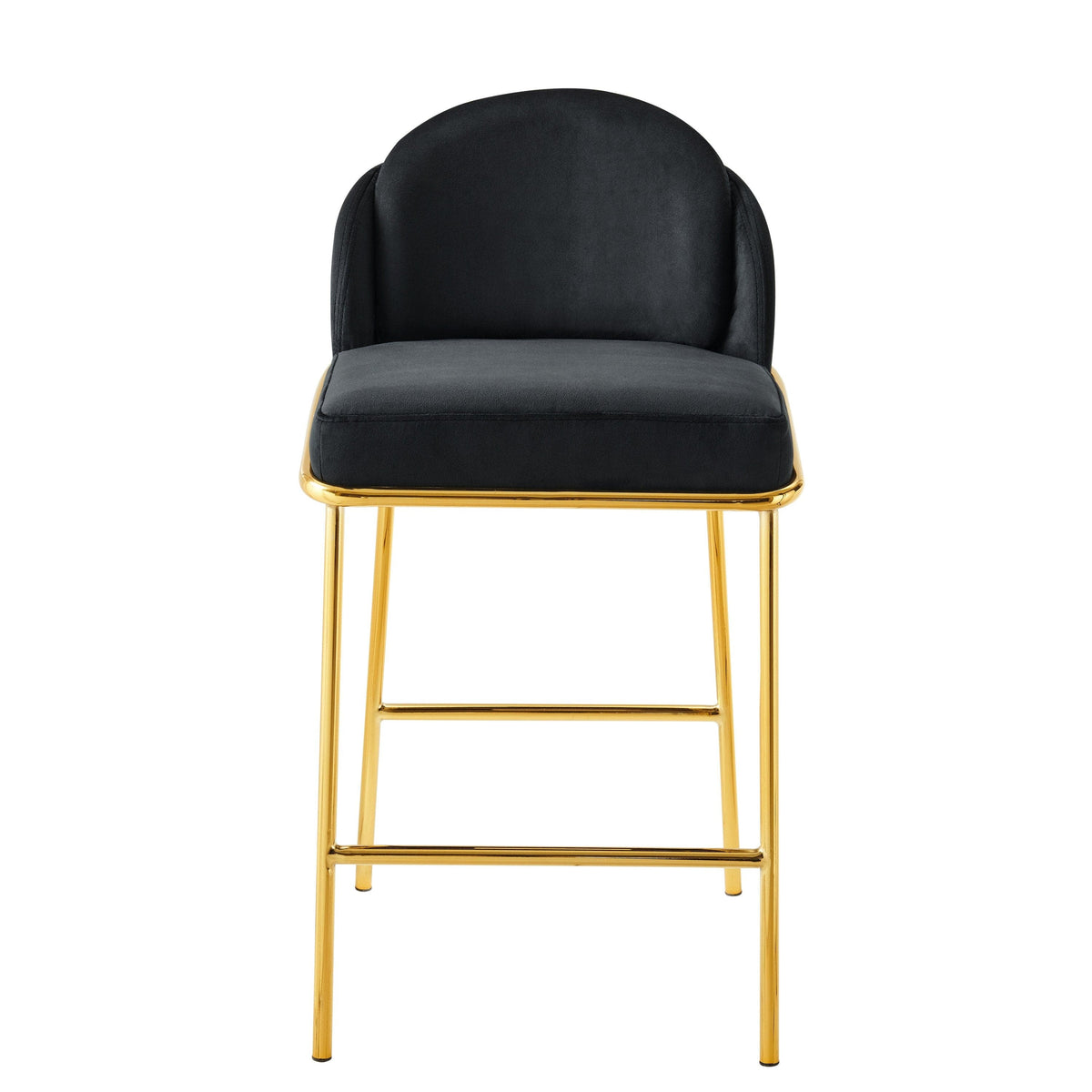 Iconic Home Anabel Velvet Counter Stool