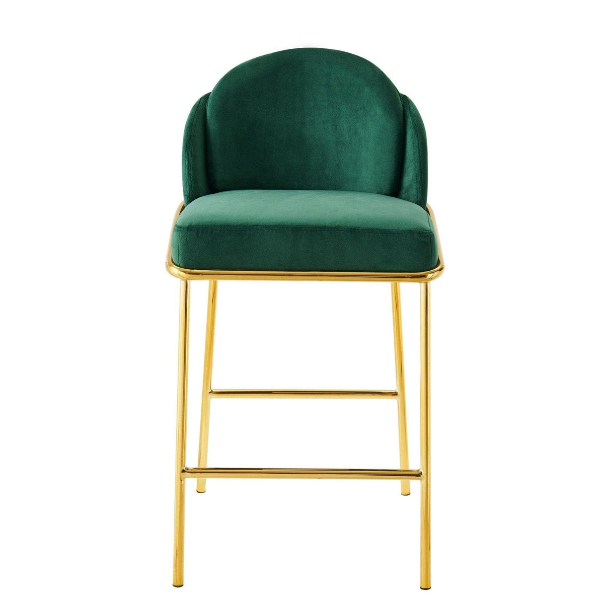 Iconic Home Anabel Velvet Counter Stool
