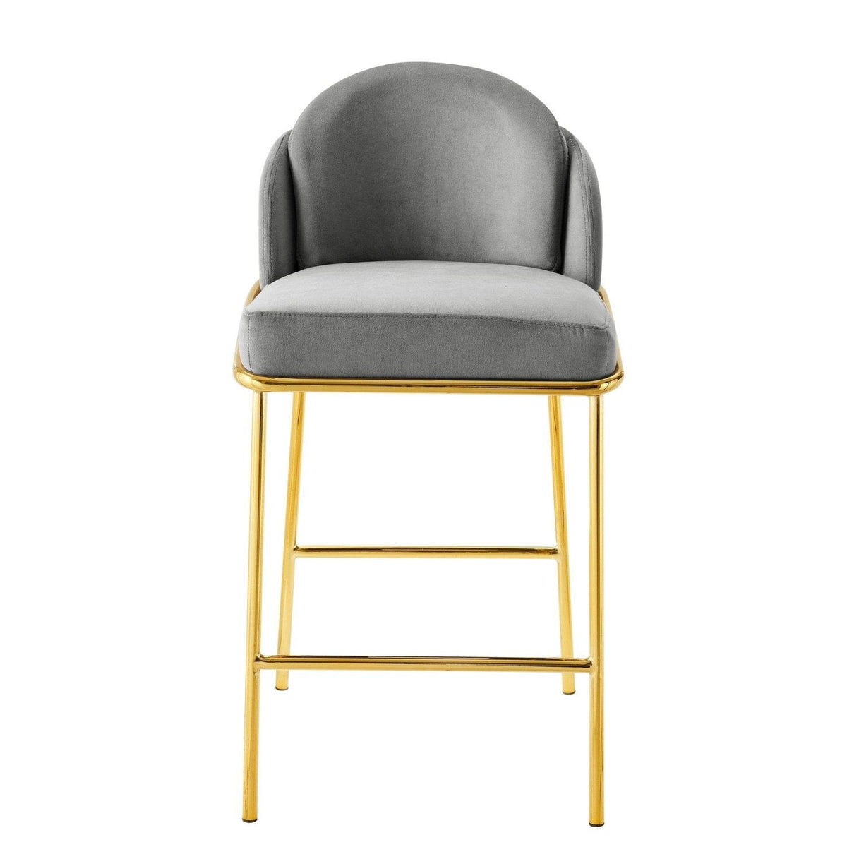 Iconic Home Anabel Velvet Counter Stool