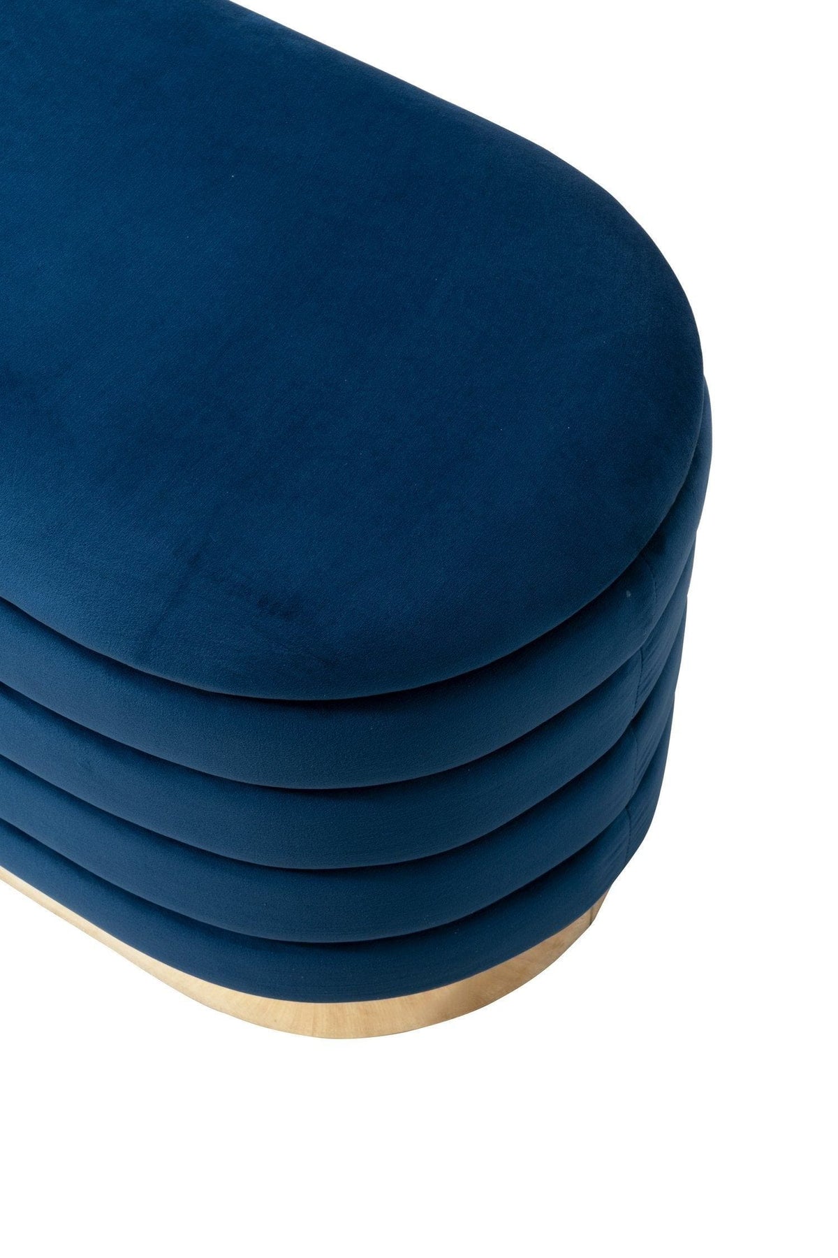 Iconic Home Cave Velvet Storage Bench