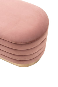 Iconic Home Cave Velvet Storage Bench